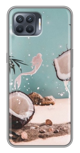 Силиконовый чехол с изображением "Половинки кокоса" для OPPO Reno 4 Lite