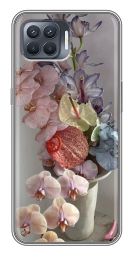 Чехол с картинкой "Разноцветные орхидеи" для OPPO Reno 4 Lite