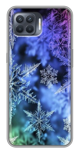 Чехол с печатью "Разноцветные снежинки" для OPPO Reno 4 Lite