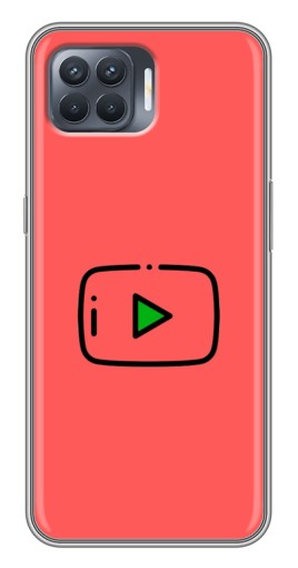 Чехол с принтом "Рисованная кнопка" для OPPO Reno 4 Lite