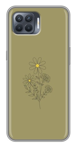 Чехол с печатью "Рисунок ромашка" для OPPO Reno 4 Lite