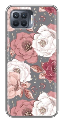 Чехол с печатью "Рисунок розы" для OPPO Reno 4 Lite