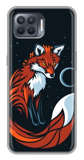 Силиконовый чехол с изображением "Рыжая лиса" для OPPO Reno 4 Lite