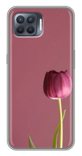 Чехол с печатью "Розовый тюльпан" для OPPO Reno 4 Lite