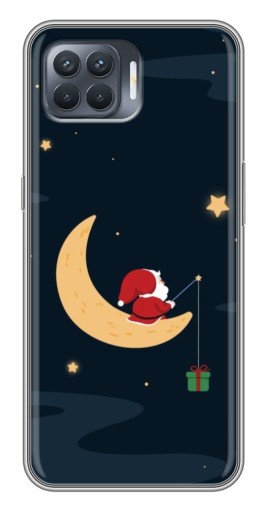 Чехол с принтом "Санта на луне" для OPPO Reno 4 Lite