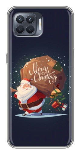Чехол с картинкой "Санта с подарками" для OPPO Reno 4 Lite