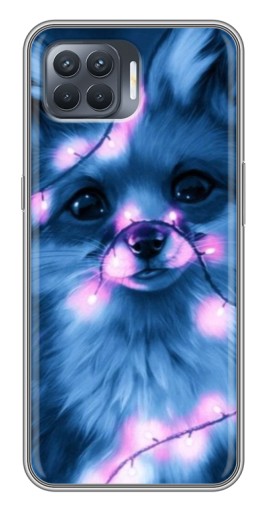 Чехол с картинкой "Синяя лисичка" для OPPO Reno 4 Lite