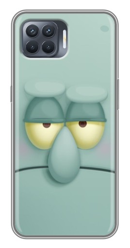 Силиконовый чехол с изображением "Сквидвард" для OPPO Reno 4 Lite
