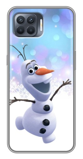 Силиконовый чехол с изображением "Снеговик Олаф" для OPPO Reno 4 Lite