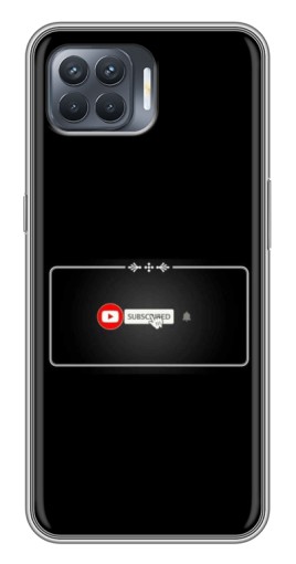 Силиконовый чехол с изображением "subscribed" для OPPO Reno 4 Lite