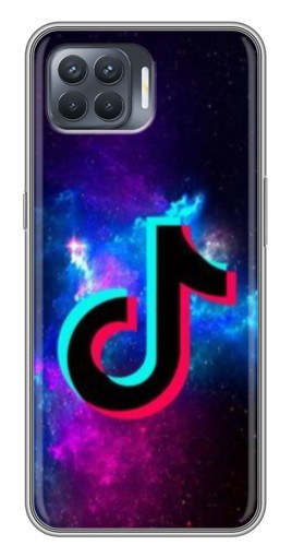 Чехол с картинкой "ТикТок в космосе" для OPPO Reno 4 Lite