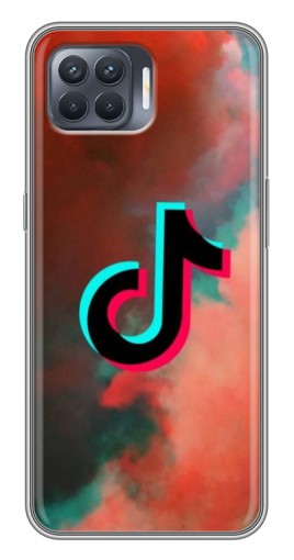 Чехол с принтом "ТикТок в тучах" для OPPO Reno 4 Lite