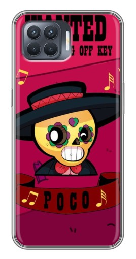 Чехол с печатью "WANTED POCO" для OPPO Reno 4 Lite