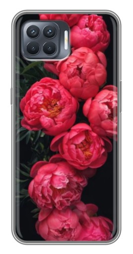 Силиконовый чехол с изображением "Яркие пионы" для OPPO Reno 4 Lite