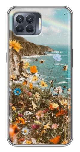 Чехол с печатью "Яркие полевые цветы" для OPPO Reno 4 Lite