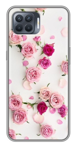Силиконовый чехол с изображением "Яркие розы" для OPPO Reno 4 Lite