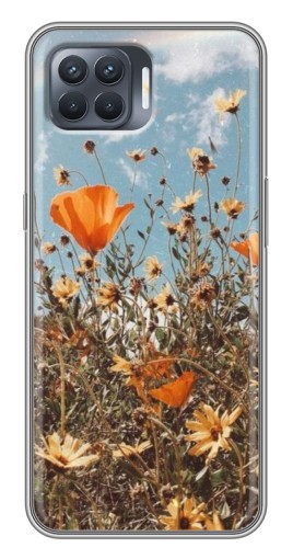 Чехол с картинкой "Желтые цветы" для OPPO Reno 4 Lite