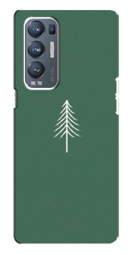 Чехол с картинкой "Белая елка" для Oppo Reno5 Pro Plus 5G