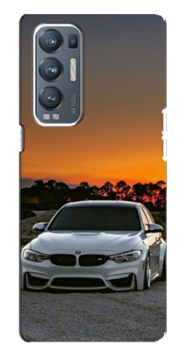 Силиконовый чехол с изображением "BMW белая" для Oppo Reno5 Pro Plus 5G