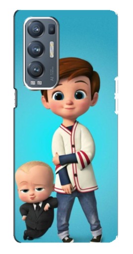 Чехол с печатью "Boss and Boy" для Oppo Reno5 Pro Plus 5G