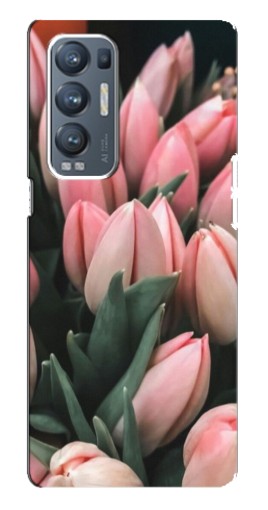 Чехол с картинкой "Букет тюльпанов" для Oppo Reno5 Pro Plus 5G