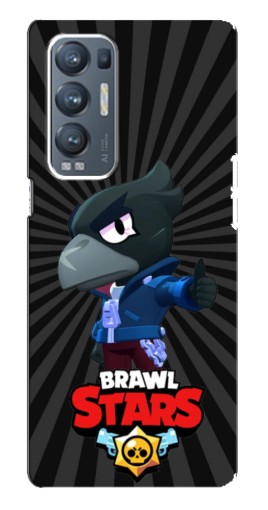 Чехол с картинкой "Crow Brawl Stars" для Oppo Reno5 Pro Plus 5G