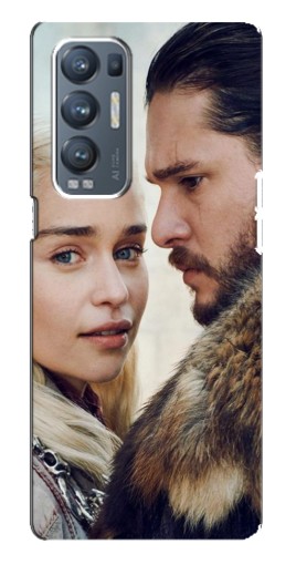 Силиконовый чехол с изображением "Дейнерис и Сноу" для Oppo Reno5 Pro Plus 5G