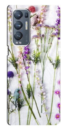 Чехол с принтом "Фон полевых цветов" для Oppo Reno5 Pro Plus 5G