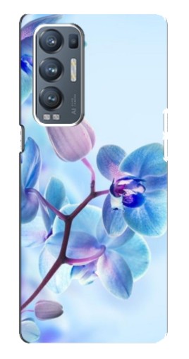 Чехол с печатью "Голубые орхидеи" для Oppo Reno5 Pro Plus 5G
