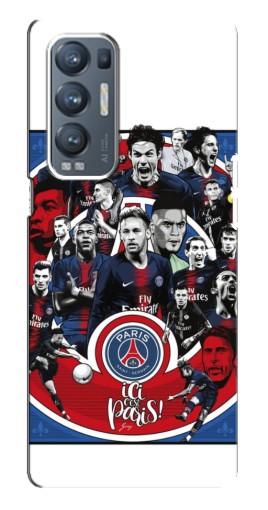 Силиконовый чехол с изображением "Команда PSG" для Oppo Reno5 Pro Plus 5G