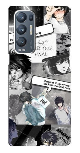 Чехол с принтом "L - Death note" для Oppo Reno5 Pro Plus 5G