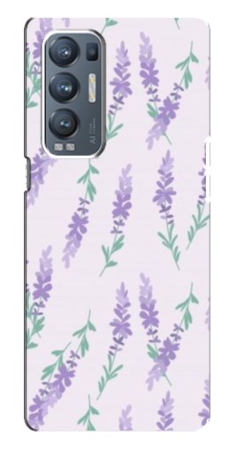 Чехол с печатью "Лавандовый фон " для Oppo Reno5 Pro Plus 5G
