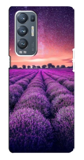 Чехол с картинкой "Лавандовое поле" для Oppo Reno5 Pro Plus 5G