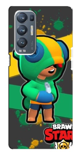 Силиконовый чехол с изображением "Leon Brawl Stars" для Oppo Reno5 Pro Plus 5G