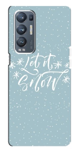 Чехол с принтом "Let it Snow" для Oppo Reno5 Pro Plus 5G