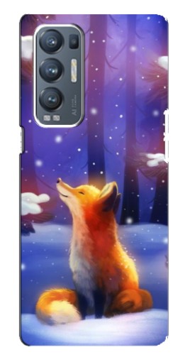 Чехол с принтом "Лисичка в лесу" для Oppo Reno5 Pro Plus 5G