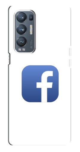 Чехол с печатью "Лого Фейсбук" для Oppo Reno5 Pro Plus 5G
