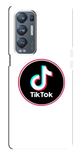 Чехол с печатью "Лого Тик Ток" для Oppo Reno5 Pro Plus 5G