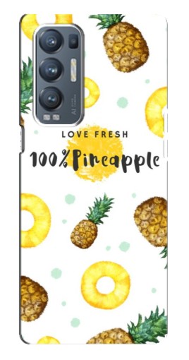 Чехол с картинкой "Любовь к ананасам" для Oppo Reno5 Pro Plus 5G