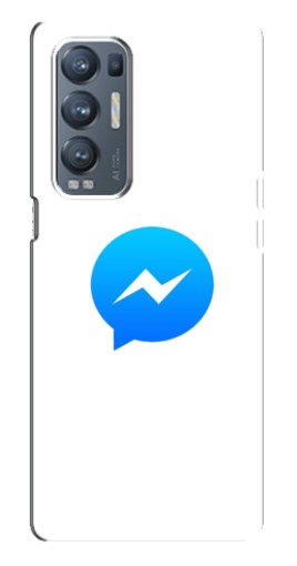 Силиконовый чехол с изображением "messenger logo" для Oppo Reno5 Pro Plus 5G