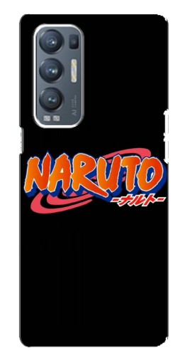 Чехол с картинкой "Надпись Naruto" для Oppo Reno5 Pro Plus 5G