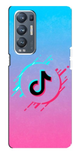 Силиконовый чехол с изображением "Нота ТикТок" для Oppo Reno5 Pro Plus 5G