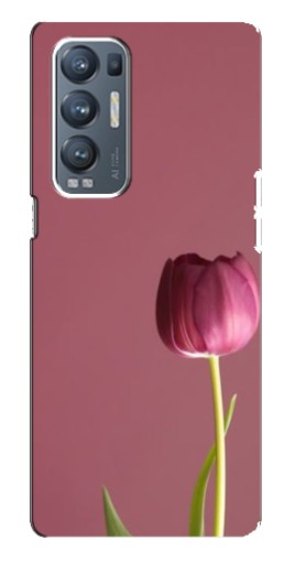 Силиконовый чехол с изображением "Розовый тюльпан" для Oppo Reno5 Pro Plus 5G