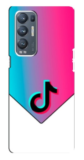 Чехол с печатью "Tiktok Logo" для Oppo Reno5 Pro Plus 5G
