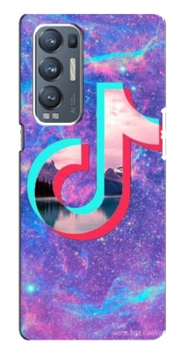 Чехол с принтом "ТикТок мраморный" для Oppo Reno5 Pro Plus 5G