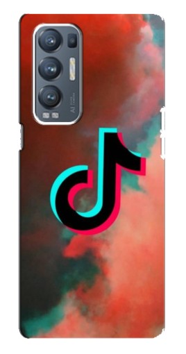 Чехол с печатью "ТикТок в тучах" для Oppo Reno5 Pro Plus 5G
