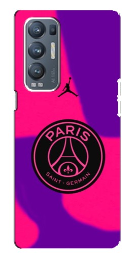 Чехол с картинкой "Яркий лого PSG" для Oppo Reno5 Pro Plus 5G