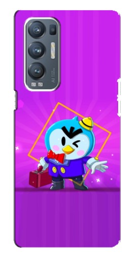 Силиконовый чехол с изображением "Яркий пингвин" для Oppo Reno5 Pro Plus 5G