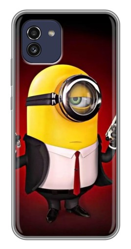 Силиконовый чехол с изображением "Агент Миньон" для Samsung Galaxy A03 (A035)