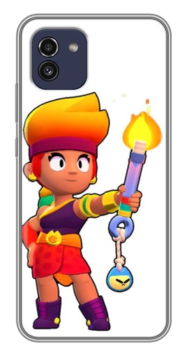 Силиконовый чехол с изображением "Amber Бравл старс" для Samsung Galaxy A03 (A035)